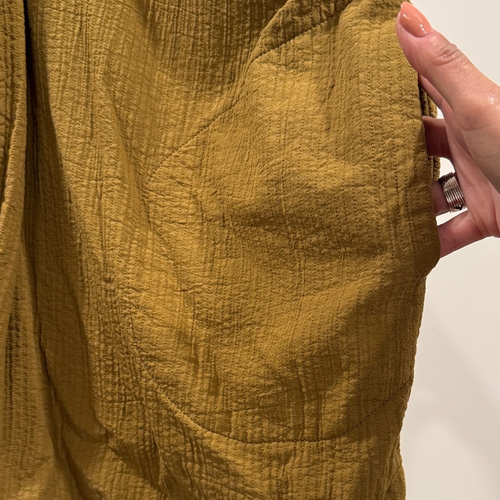 NWOT April Meets October Women's Open-Front Lightweight Jacket - Mustard - Picture 4 of 6